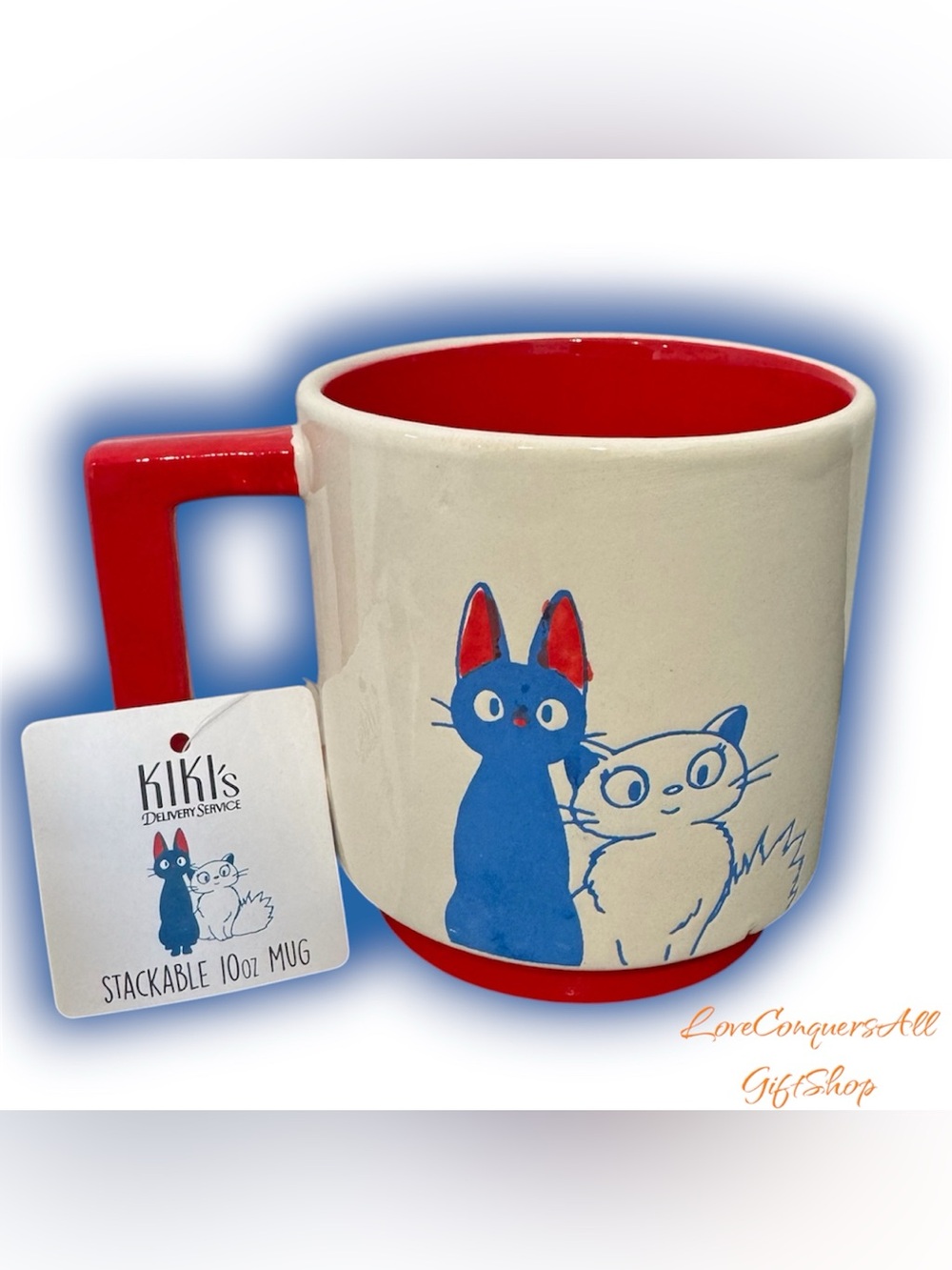 Studio Ghibli Kiki's Delivery Service Jiji & Lily Mug